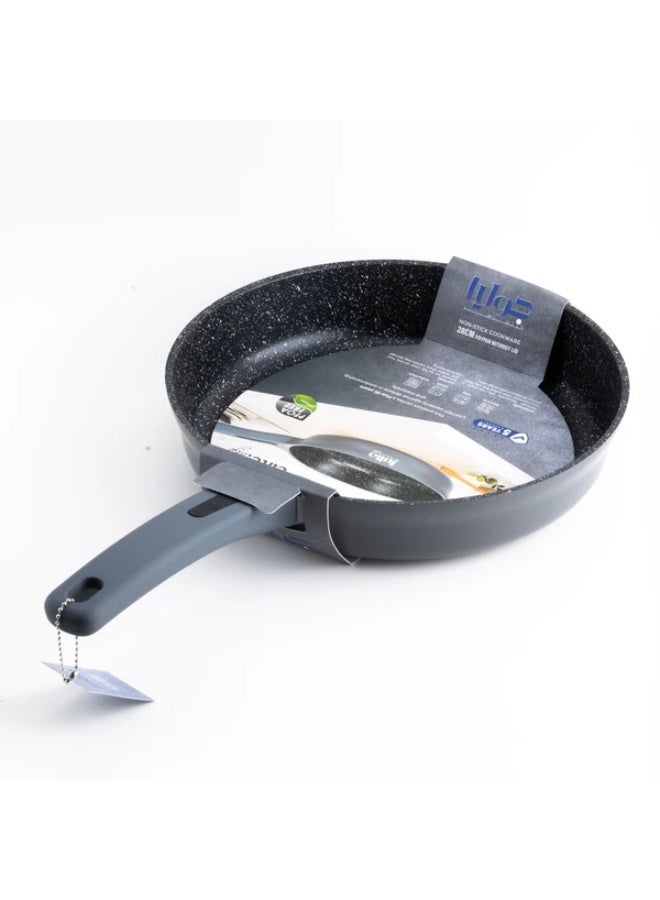 جوليا مقلاة جوليا إيليت إيدج 28 سم - رمادي - جرانيت أسود غير لاصق - مناسبة للاستخدام مع المواقد الحثية - Image 1